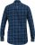 D555 SONNY Navy Check Long Sleeve Shirt With Chest Patch Pocket & Button Down Collar Navy Check - Košile - Košile 2XL-10XL