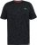 D555 ORSTON Reno Fabric Crew Neck T-Shirt With Chest Embroidery Black Reno - Trička - Trička nadměrné velikosti - 2XL-14XL