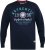 D555 KEYWORTH Authentic Printed Crew Neck Sweatshirt Navy - Mikiny & mikiny s kapucí - Mikiny & Mikiny s kapucí 2XL-12XL