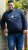 D555 KEYWORTH Authentic Printed Crew Neck Sweatshirt Navy - Mikiny & mikiny s kapucí - Mikiny & Mikiny s kapucí 2XL-12XL