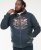 D555 HAMILTON Full Zip Hoody With Authentic 1996 Chest Print Denim - Mikiny & mikiny s kapucí - Mikiny & Mikiny s kapucí 2XL-12XL