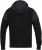 D555 DEAN Couture Zip Through Hoody With Woven Contrast Fabric Trim Black - Mikiny & mikiny s kapucí - Mikiny & Mikiny s kapucí 2XL-12XL