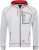 Adamo Michael Hoodie with Zipper Grey - Mikiny & mikiny s kapucí - Mikiny & Mikiny s kapucí 2XL-12XL