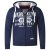 D555 Thurston Full Zip Hoodie Navy - Mikiny & mikiny s kapucí - Mikiny & Mikiny s kapucí 2XL-12XL