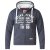 D555 Vadal Full Zip Hoodie Charcoal - Mikiny & mikiny s kapucí - Mikiny & Mikiny s kapucí 2XL-12XL