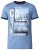 D555 Howie Fine Stripe T-shirt Blue - Trička - Trička nadměrné velikosti - 2XL-14XL
