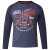 D555 Neill Long Sleeve T-shirt Navy - Trička - Trička nadměrné velikosti - 2XL-14XL