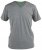 D555 Signature V-neck T-shirt Grey - Trička - Trička nadměrné velikosti - 2XL-14XL