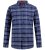 D555 Shrewsbury Long Sleeve with Chest Pocket Blue/Navy Check - Košile - Košile 2XL-10XL