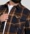 D555 Aldershot Long Sleeve Heavy Shacket Overshirt Tan/Navy Check - Košile - Košile 2XL-10XL