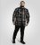 D555 Falkirk Long Sleeve Heavy Shacket Overshirt Black/Grey - Košile - Košile 2XL-10XL