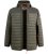 D555 Northfield Hybrid soft shell prošívaná bunda s kapucí khaki - Bundy - Bundy Nadměrné Velikosti - 2XL-8XL