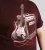 D555 Barnsley Guitar and Amp Crew Neck T-Shirt Burgundy - Trička - Trička nadměrné velikosti - 2XL-14XL