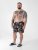 D555 Dawson AO Printed Hawaiian Swim Shorts Navy - Spodní prádlo - Spodní Prádlo Nadměrné Velikosti 2XL-8XL