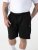 D555 Robinson 1 Elasticated Waist Fleece Cargo Shorts Black - Tepláky & kraťasy - Tepláky a Teplákové Kraťasy 2XL-12XL