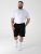 D555 Robinson 1 Elasticated Waist Fleece Cargo Shorts Black - Tepláky & kraťasy - Tepláky a Teplákové Kraťasy 2XL-12XL