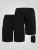 D555 Robinson 1 Elasticated Waist Fleece Cargo Shorts Black - Tepláky & kraťasy - Tepláky a Teplákové Kraťasy 2XL-12XL