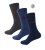 D555 Harold 2 Multi Color Pack of 3 Extra Wide Comfort Fit Socks - Spodní prádlo - Spodní Prádlo Nadměrné Velikosti 2XL-8XL