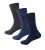 D555 Harold 2 Multi Color Pack of 3 Extra Wide Comfort Fit Socks - Spodní prádlo - Spodní Prádlo Nadměrné Velikosti 2XL-8XL