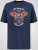 D555 Hockney Motorbike With Flame Wings Printed T-shirt Navy - Trička - Trička nadměrné velikosti - 2XL-14XL