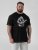 D555 Macfarlan Gorilla Playing Guitar Printed T-shirt Black - Všechno oblečení - Pánské nadměrné velikosti