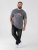 D555 Jasper Official Gas Monkey Printed T-Shirt Grey - Trička - Trička nadměrné velikosti - 2XL-14XL