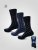 D555 Harold 3 Extra Wide Comfort Fit Socks 3-pack Navy/Denim - Spodní prádlo - Spodní Prádlo Nadměrné Velikosti 2XL-8XL