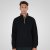 Double Outfitters MTOP-1163 Mikina s krátkým zipem Černá - Mikiny & mikiny s kapucí - Mikiny & Mikiny s kapucí 2XL-12XL