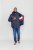 D555 Angus Diamond Quilted Puffer Jacket Navy - Bundy - Bundy Nadměrné Velikosti - 2XL-8XL
