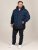 D555 Hank Ripstop Contrast Panelled Padded Hooded Jacket Námořnická modrá - Bundy - Bundy Nadměrné Velikosti - 2XL-8XL