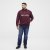 North Latitude Half Zip Mikina Vínová - Mikiny & mikiny s kapucí - Mikiny & Mikiny s kapucí 2XL-12XL
