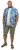 D555 ENRIQUE Short Sleeve Hawaiian Leaf Shirt & T-shirt Combo - Košile - Košile 2XL-10XL