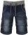 Kam Jeans Dito Denim Shorts Dark Used - Šortky - Šortky Nadměrné Velikosti W40-W60