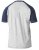 D555 HIRALDO T-Shirt Grey/Navy - Trička - Trička nadměrné velikosti - 2XL-14XL