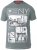 D555 RUEBEN NY City Print T-Shirt Khaki - Trička - Trička nadměrné velikosti - 2XL-14XL