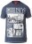 D555 RUEBEN NY City Print T-Shirt Denim - Trička - Trička nadměrné velikosti - 2XL-14XL