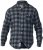 D555 Lawton LS Flannel Shirt Grey - Košile - Košile 2XL-10XL