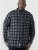 D555 Lawton LS Flannel Shirt Grey - Košile - Košile 2XL-10XL