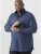 D555 Scott LS Printed Shirt Blue - Košile - Košile 2XL-10XL