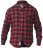 D555 Lawton LS Flannel Shirt Red - Košile - Košile 2XL-10XL