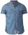 D555 Nathan Short Sleeve Shirt Blue - Košile - Košile 2XL-10XL