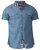 D555 Nathan Short Sleeve Shirt Blue - Košile - Košile 2XL-10XL