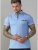 D555 Journey Fine Melange Polo Blue - Polokošile - Polokošile 2XL-8XL - Trička s límečkem 2XL-8XL