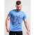 D555 Monty T-shirt Blue - Trička - Trička nadměrné velikosti - 2XL-14XL