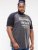 D555 Lismore Raglan Sleeve San Diego Printed T-Shirt Charcoal - Trička - Trička nadměrné velikosti - 2XL-14XL