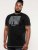 D555 Willoughby NYC Dot Printed T-Shirt Black - Trička - Trička nadměrné velikosti - 2XL-14XL