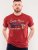 D555 Brisbane Santa Monica Route 66 Printed T-Shirt Red - Trička - Trička nadměrné velikosti - 2XL-14XL