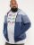 D555 Columbus Cut And Sew Panelled Zip Through Hoody Blue - Mikiny & mikiny s kapucí - Mikiny & Mikiny s kapucí 2XL-12XL