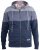 D555 Columbus Cut And Sew Panelled Zip Through Hoody Blue - Mikiny & mikiny s kapucí - Mikiny & Mikiny s kapucí 2XL-12XL