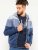 D555 Columbus Cut And Sew Panelled Zip Through Hoody Blue - Mikiny & mikiny s kapucí - Mikiny & Mikiny s kapucí 2XL-12XL